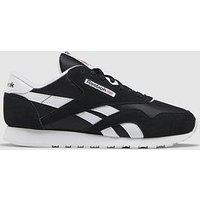 Reebok Classic Nylon Trainers - Black/White