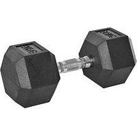 Homcom 20Kg Single Rubber Hex Dumbbell