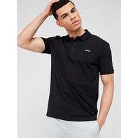 Hugo Donos222 Regular Fit Short Sleeve Polo Shirt - Black
