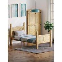 Vida Designs Corona Solid Pine Bed Frame - High Foot End
