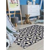Football Rug - Grey