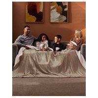 Silentnight Snugsie Supersized Blanket - Stone