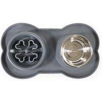 Rosewood Silicone Double Diner Slow Feeder