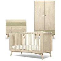 Mamas & Papas Coxley 3 Piece Cotbed Range - Natural/Olive Green