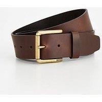 Boss Joris_Sz40 Leather Belt - Dark Brown