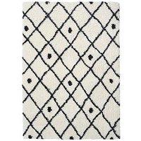 Very Home Snug Diamonds Rug - White