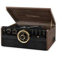 Victrola Empire 6-In-1 Music Centre - Bluetooth Record Player With Built-In Stereo Speakers, Cassett
