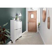 Gfw Narrow 4 Drawer Shoe Cabinet - White
