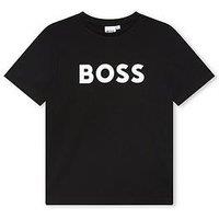 Boss Boys Short Sleeve Large Logo T-Shirt - Black