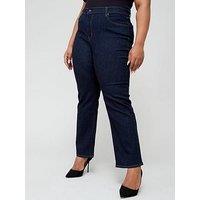 Levi'S Plus 724T High Rise Slim Straight Jeans - Blue Wave Rinse