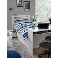 Very Home Dorm Study Bed With Desk And Storage With Mattress Options (Buy And Save!) - Cabin Bed With Standard Mattress
