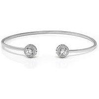 Say It With Halo Bangle - Sterling Silver