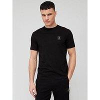 Armani Exchange Chest Badge Logo Regular Fit T-Shirt - Black