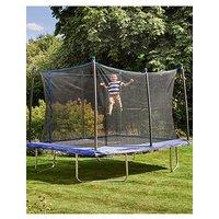 Sportspower 12 X 8Ft Bounce Pro Rectangular Trampoline With Safety Enclosure