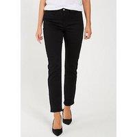 Everyday Authentic Straight Leg Jeans With Stretch - Black