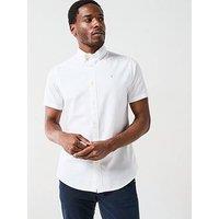 Barbour Short Sleeve Oxford Tailored Fit Shirt - White