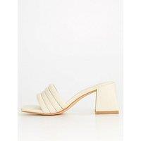 V By Very Extra Wide Fit Padded Heeled Sandal - Nude