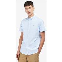 Barbour Short Sleeve Oxford Tailored Fit Shirt - Light Blue
