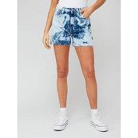 Calvin Klein Jeans Tie-Dye Denim Shorts - Blue