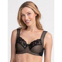 Miss Mary Of Sweden Miss Mary Dotty Delicious Lace Underwired Bra - Black