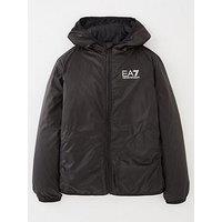 Ea7 Emporio Armani Boys Core Id Lightweight Windcheater Jacket - Black