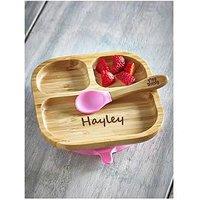 Love Abode Personalised Baby Dinner Plate & Spoon
