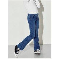 Only Kids Girls Royal Life Flared 504 Jeans - Medium Blue Denim