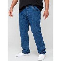 Levi'S Big & Tall 501 Original Straight Fit Jeans - Stonewash - Blue