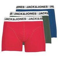 Jack & Jones 3-Pack Logo Waistband Trunks - Multi