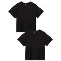 Levi'S Big & Tall Small Logo 2 Pack T-Shirt - Black