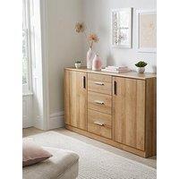 Very Home Panama 2 Door, 3 Drawer Sideboard - Dark Oak - Fsc Certified