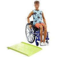 Barbie Ken Fashionista Doll #195 With Wheelchair & Ramp