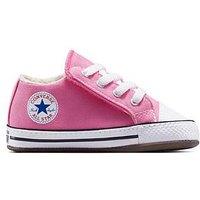 Converse Chuck Taylor All Star Cribster Canvas Mid Top Girls Trainers - Pink