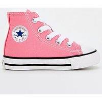 Converse Infant Girls Hi Top Trainers - Pink
