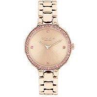 Coach Ladies Chelsea Gold Ip Watch