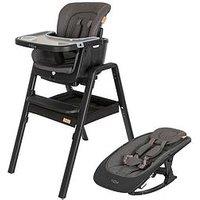 Tutti Bambini Nova Birth To 12 Years Complete Highchair Package - Black/Black