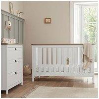 Tutti Bambini Verona 2 Piece Nursery Furniture Room Set - White/Oak