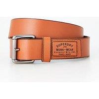 Superdry Badgeman Leather Belt - Light Brown