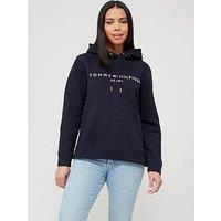 Tommy Hilfiger Classic Logo Hoodie - Dark Blue
