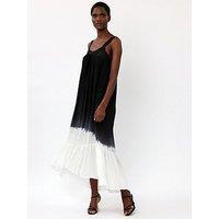 Religion Dip Dye Maxi Dress- Black