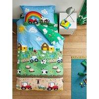 Catherine Lansfield Farmyard Animals Duvet Cover Set - Green