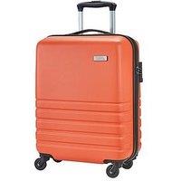 Rock Luggage Bryon 4 Wheel Hardshell Cabin Tsa Suitcase - Orange