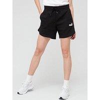 Puma Ess 5" High Waist Shorts - Black