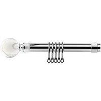 Very Home Extendable Curtain Pole Kit With Marble Ball Finials