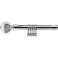Very Home Extendable Curtain Pole Kit With Crystal Finials