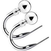 Very Home Set Of 2 Ball Finial Curtain Holdbacks
