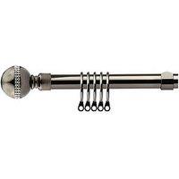 Very Home Extendable Curtain Pole Kit With Bling Finials
