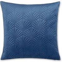 Catherine Lansfield Art Deco Pearl Filled Cushion In Navy