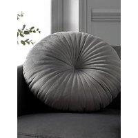 Catherine Lansfield Round Filled Cushion - Grey