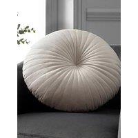 Catherine Lansfield Round Filled Cushion - Natural
